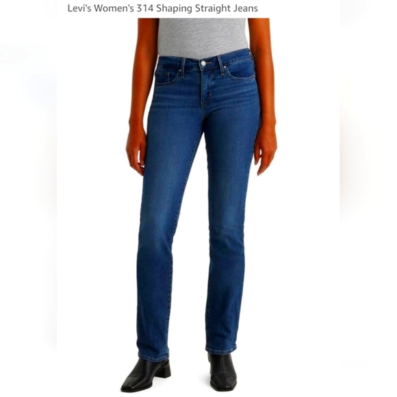 Levi's 314 Shaping Straight Leg Blue Jeans New With Tags Size 22W - Picture 5 of 17